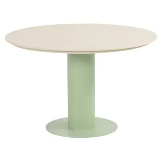 Runder Gartentisch Girona | ø120cm | Soft Green & Beige | Aluminium und Keramik | Hartman
