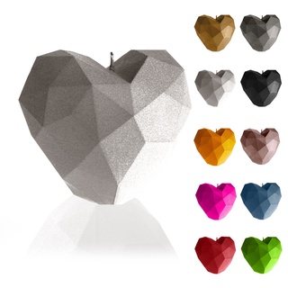 Candellana Heart Low-Poly Kerze - Kerze für Valentinstag -Valentinstag Kerzen - Geschenkidee - Kerze Herz - Romantische Deko - Liebes Kerzen - Handgemachtes Geschenk