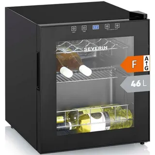 Severin WKS8907 Freistehend schwarz 15 Flaschen,