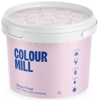 Colour Mill Gloss Frost White Buttercream: Weiße Buttercreme im Schweizer Baiser-Stil - 2 Liter