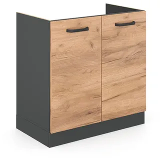 Vicco Spülenschrank R-Line 80 x 46 x 81,5 cm Anthrazit