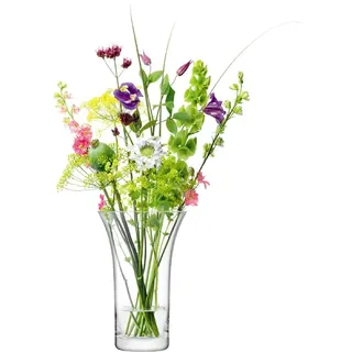 LSA International Flower Offene Straußvase H26cm Klar | glasklar, bleifreies Glas, für Blumensträuße und Zweige, modern-klassisch, zeitlos elegant, Handwäsche empfohlen