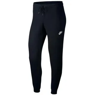Nike Damen Nsw Essntl Reg Flc Sweatpants, Black/White, 21 EU