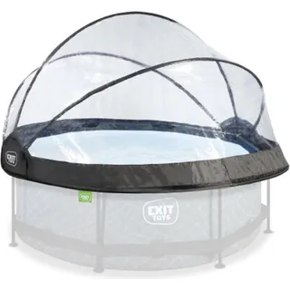EXIT Pool Überdachung ECO ø244cm, Pool Dome, Universal, Pool-Zubehör, Wetterfest - Transparent