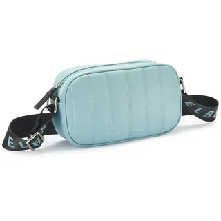 Umhängetasche ELBSAND "Minibag", Damen, Gr. B/H/T: 20,5cm x 12cm x 6cm, blau, Stoff, Textil, clean, unifarben, Taschen Umhängetasche, Handtasche mit Steppung, Crossbody Bag VEGAN