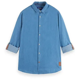 Scotch & Soda 178438 Langarmhemd - Washed Indigo - S