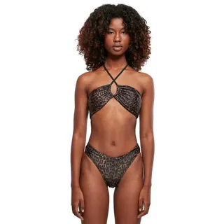 Urban Classics Aop Hot V Bikini - Brown Leo - XS