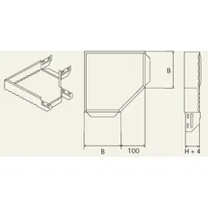 Wibe Corner piece 90 200mm