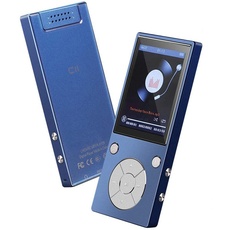 CCHKFEI 32GB MP3 Player mit Bluetooth 6,1cm (2,4 Zoll) Bildschirm Musik Player mit Lautsprecher FM-Radio Diktiergerät für Kinder Studenten Erwachsene Diktiergerät Bluetooth Mp3 Player