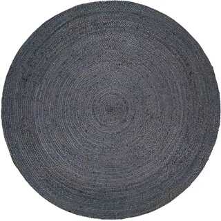 Paco Home Viborg 595 Juteteppich Ø 80 cm Grau