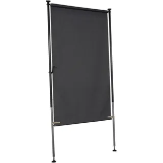 Angerer Seitenmarkise 120 x 270 cm grau Polyacryl