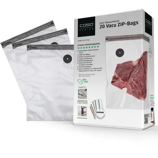 CASO Design Caso Vakuumierbeutel, Lebensmittelverpackung, transparent