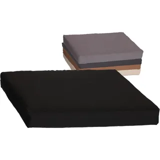 Beo Sitzkissen 60x60 cm wasserabweisend für Lounge Gartenmöbel | Made in EU Lounge-Kissen Anthrazit | Stuhlkissen mit Reißverschluss und herausnehmbarer Füllung | Öko-Tex geprüft schadstofffrei