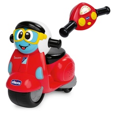 Chicco Vespa Primavera Funkgesteuertes Motorrad mit intuitivem Funklenker, Hupe und Motorsound - Geschenk für Kinder ab 2 Jahren, Spielzeug für Kinder