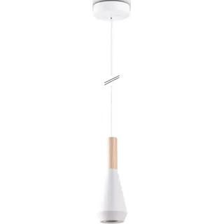 Paco Home MORA 1-flg. Ø 9 cm Trichterform weiß