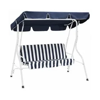 Freital Handels GmbH Florida blau/weiß 3-Sitzer