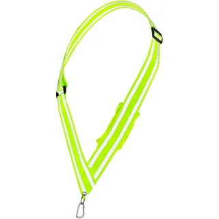 Navaris Reflektor Band Schärpe Erwachsene für Laufen - Rucksack Reflektorband Fahrrad Fahren - Gurt Reflektor für Jacke - Band mit Reflektoren Jacke und Kleidung - Gelb