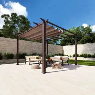 Paragon Pavillon Florida 3,5 x 3,5 m Braun
