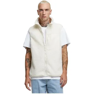 Urban Classics Sherpa Weste - White Sand - XL