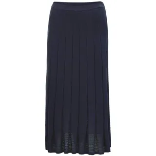 GOLDNER Strickrock »Kurzgröße Aufwendig gearbeiteter Strickrock mit Falten und Ajourabschluss«