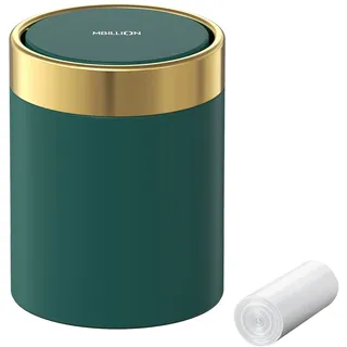 mbillion Mini-Mülleimer 1,5 l Kiefernblattgrün