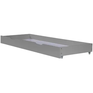 Homestyle4u Bettschubkasten Grau 173 x 63 , Holz , Schlafzimmer, Betten, Bettgestelle- Einzelteile, Bettkästen