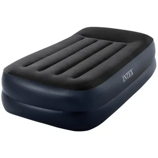 Luftbett , Schwarz , Kunststoff , 191x99 cm , integrierte elektrische Pumpe, beflockte Schlafseite , Schlafzimmer, Betten, Gästebetten, Luftbetten