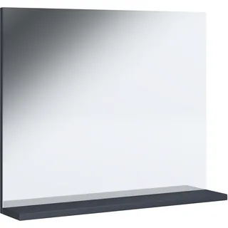 Badspiegel VCM "Spiegel Badspiegel Wandspiegel Landos", schwarz (weiß, anthrazit), B:50cm T:2cm, Spiegel, Badspiegel