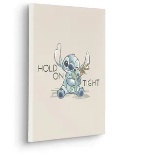 KOMAR Keilrahmenbild Disney Lilo and Stitch Hold On Tight 30 cm x 40 cm