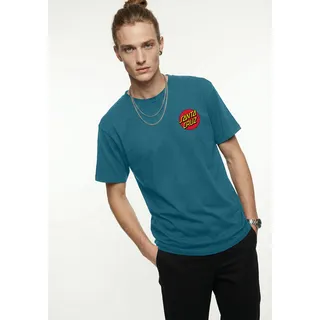 Santa Cruz Classic Dot Chest T-Shirt petrol S