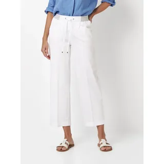 TONI 7/8-Hose "Sue Wide 7/8" aus sommerlich leichtem Baumwollmix, mit Dehnbund, weiß