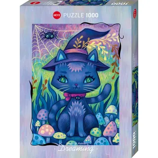 HEYE Puzzle »Witch Cat« Made in Germany, bunt