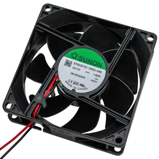 SUNON Lüfter 12V DC 1,44W 80x80x25mm 69,6m3/h 3200U/Min 69,6m3/h Sunon EF80251S11000UA99