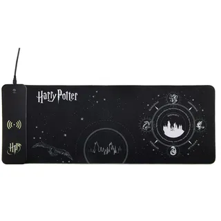 Numskull Games Numskull Harry Potter XL RGB Gaming-Mauspad mit kabellosem Ladegerät | Anpassbare LED, rutschfest, wasserabweisend
