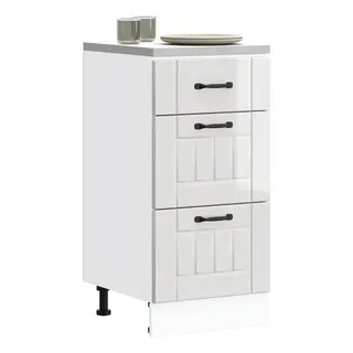 vidaXL Unterschrank Lucca 0 x 0 x 0 cm Weiß