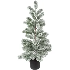 Creativ deco Künstlicher Weihnachtsbaum »Weihnachtsdeko, künstlicher Christbaum, Tannenbaum«, Im Topf; Beschneite Optik, grün