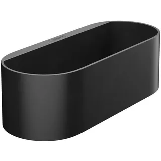 Hansgrohe WallStoris Ablagekorb tief, Duschablage ohne bohren, Duschkorb ohne bohren, Badezimmeraufbewahrung, Badezimmer Zubehör, Bad Accessoires, Mattschwarz,