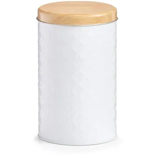 Zeller Scandi Keksdose rund weiß Ø 10,7 x 18 cm 1,37 l