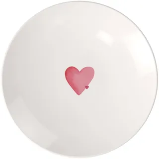 Villeroy & Boch Frühstücksteller Sending Love 21 cm rot/weiß