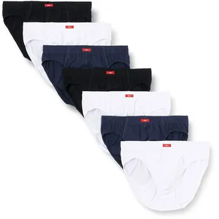 s.Oliver Slip 7er Pack Blau / Schwarz / Weiß M