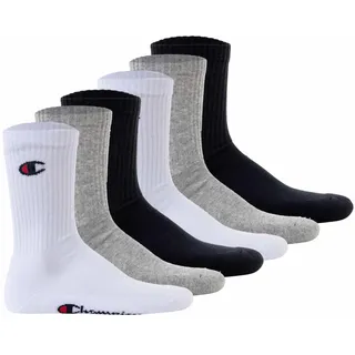 Champion Socken 6er Pack Marineblau/Weiß/Hellgrau Meliert 39-42