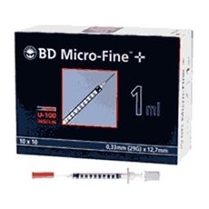 BD Micro-FineTM+ U 100 Insulinspritzen 12,7 mm