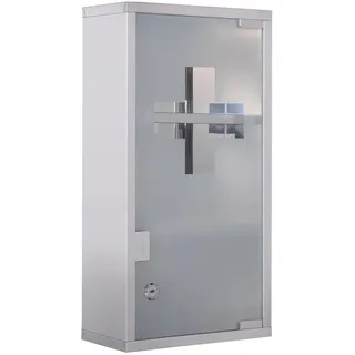 Homcom Medikamentenschrank mit 3 Fächer silber