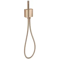 hansgrohe AXOR Edge Portereinheit mit Stabhandbrause 2jet und Brauseschlauch, Farbe: Polished Red Gold