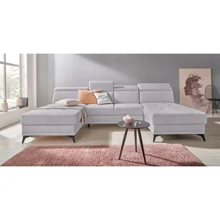 OTTO home Wohnlandschaft Mikrofaser 2-Sitzer Silber
