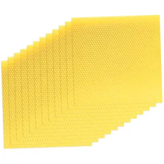 20 Stück Bienenwachs Kerzen, 20 x 20cm Bienenwachsplatten,Kerzens Wachs,Bienenwachsplatten für Kerzen, DIY Kerzens Machen, Reines Bienenwachs für Handgemachte