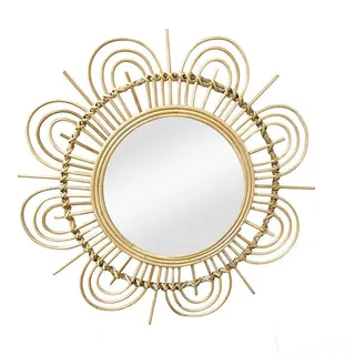 Kayoom Wandspiegel »Rattan Spiegel Aina 325« Kayoom schwarz