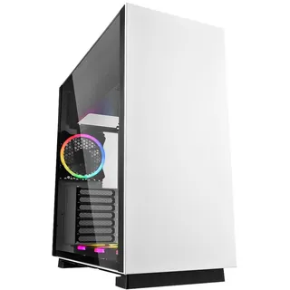 Sharkoon Pure Steel RGB White, Glasfenster