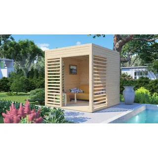 Bertilo Pavillon Garten-Lounge 1 Natur 234 cm x 226 cm FSC®