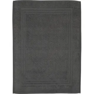 ROSS Duschmatte »Unifond« Höhe 1 mm fußbodenheizungsgeeignet   strapazierfähig Uni mit Bordüre, Badezimmerteppich, waschbar, grau